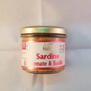 Rillettes de sardine, tomate et basilic