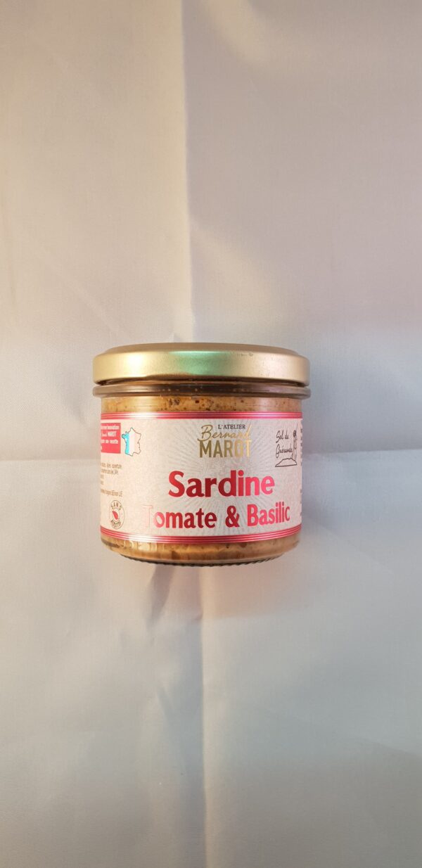 Rillettes de sardine, tomate et basilic