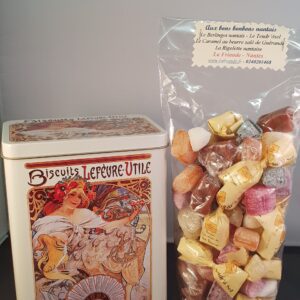 Aux bons bonbons nantais, boîte métal Mucha Lefèvre-Utile
