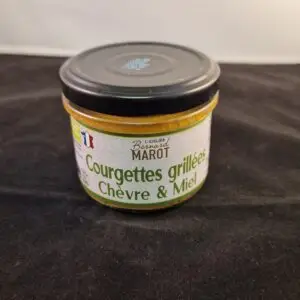 Tartinable courgettes grillées, chèvre et miel