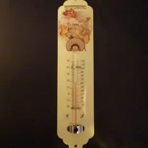 Thermomètre en métal Mucha LU®