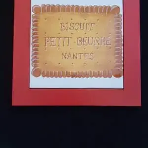 Dessous de plat Petit Beurre en faïence