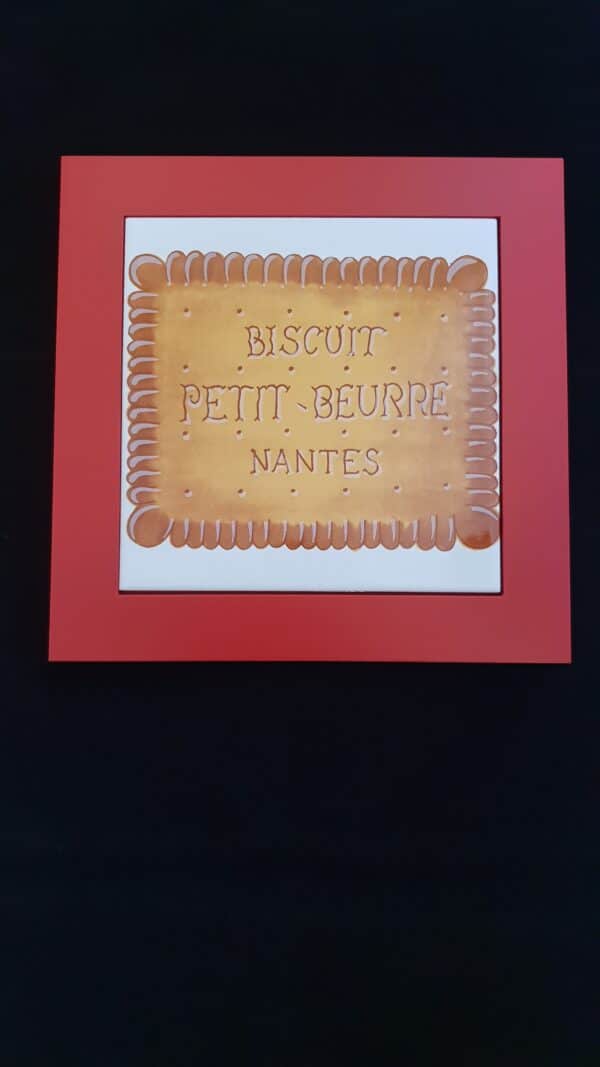 Dessous de plat Petit Beurre en faïence
