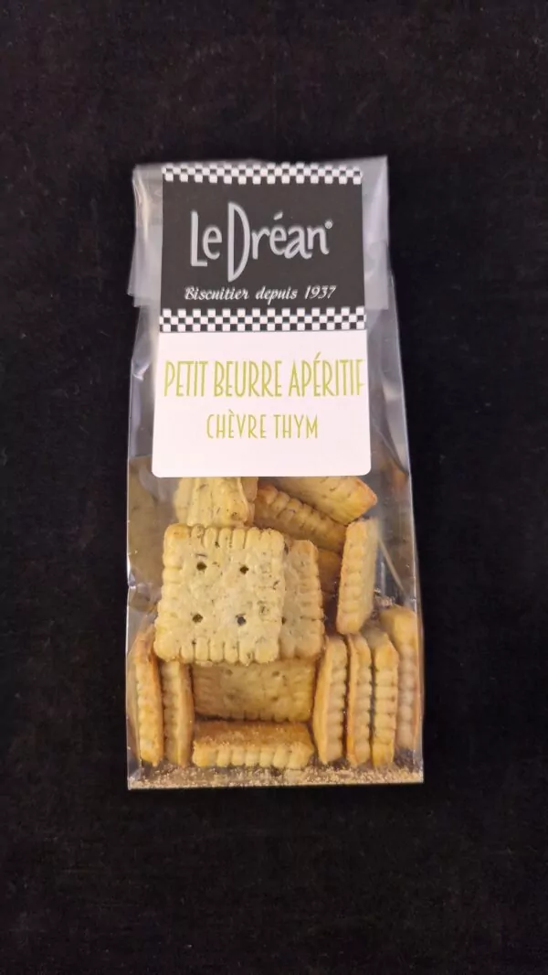 Petit beurre apéritif chèvre et thym