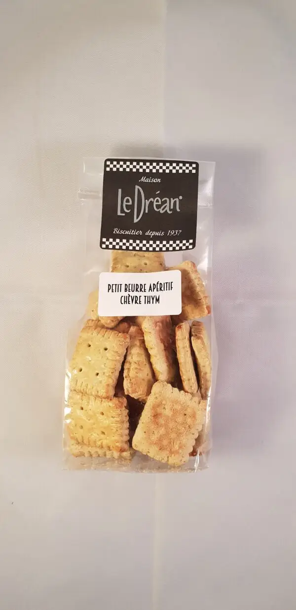 Petit beurre apéritif chèvre et thym