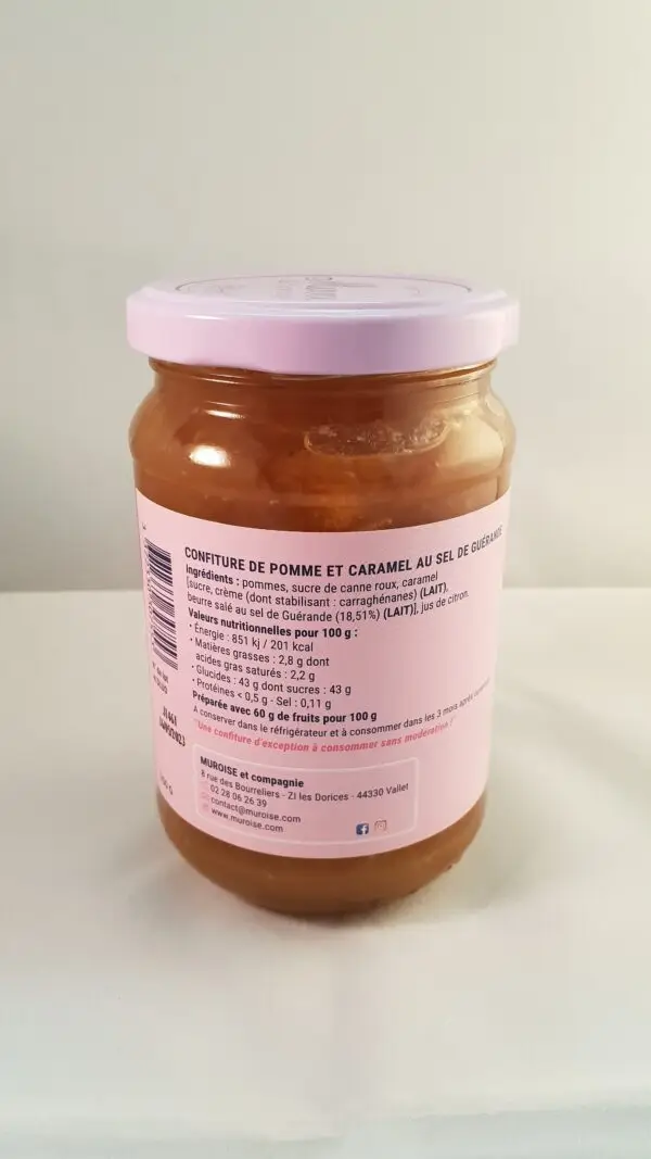 Confiture Pomme caramel au sel de Guérande