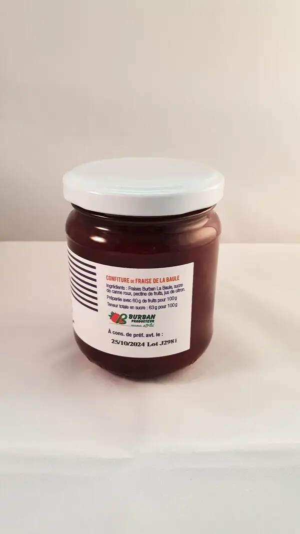 Confiture de fraises de la Baule