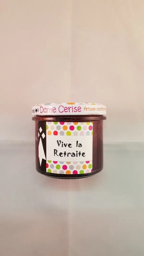 Confiture Vive la retraite Dame Cerise