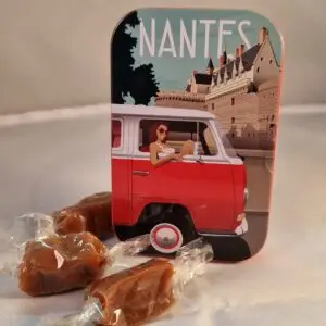 Caramels au beurre salé de Guérande boîte comptoir château