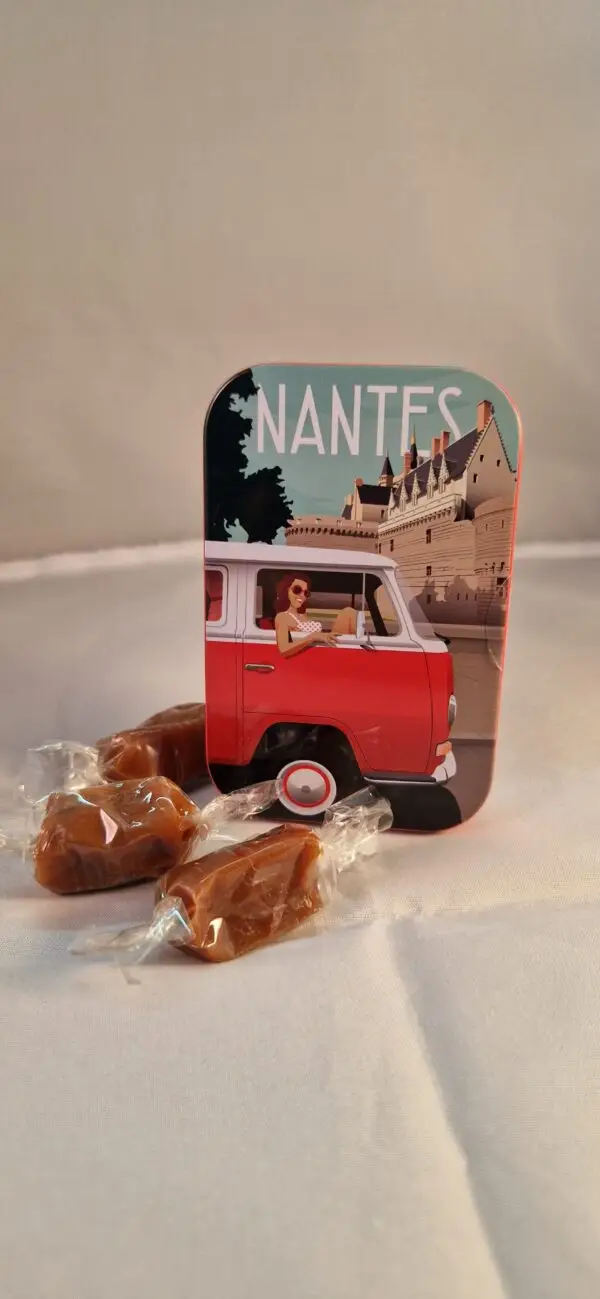 Caramels au beurre salé de Guérande boîte comptoir château
