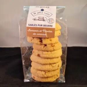 Les sablés pépites de caramel, au Sarrazin