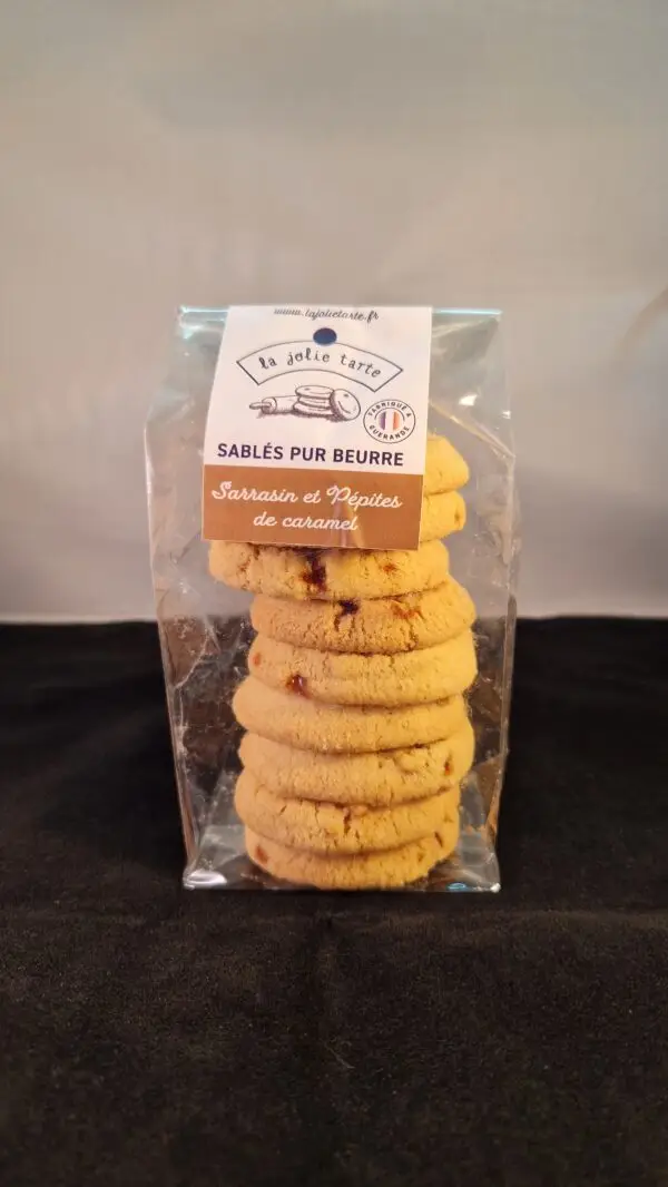 Les sablés pépites de caramel, au Sarrazin