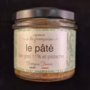 Pâté au foie gras et pistache