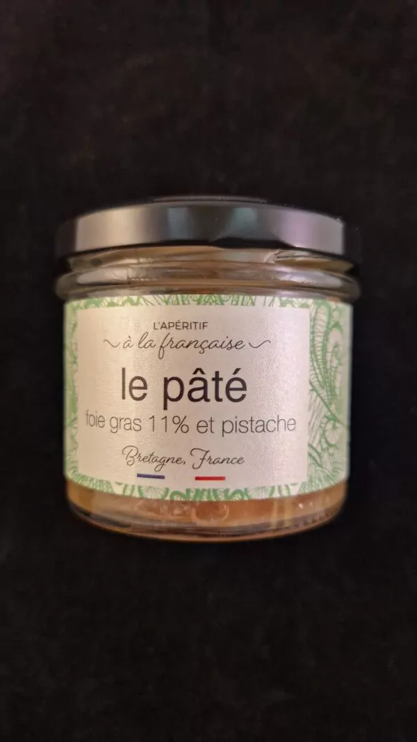 Pâté au foie gras et pistache