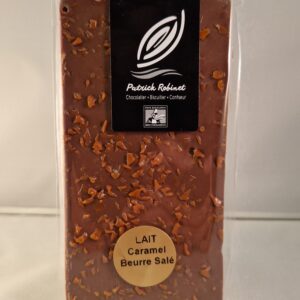 Tablette chocolat au lait éclats de caramel au beurre salé