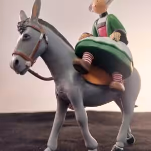Figurine Bécassine à dos d'âne