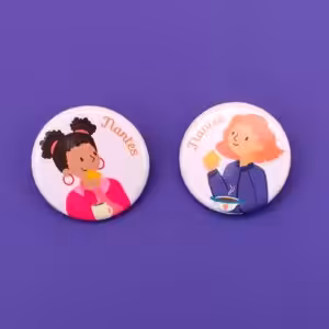 Badge LA FRIANDE petit beurre