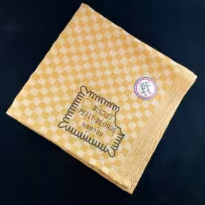 Serviette Damier Petit Beurre couleur miel