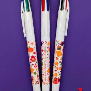 Nouveau Stylo BIC 4 couleurs Collector LA FRIANDE Série automnale