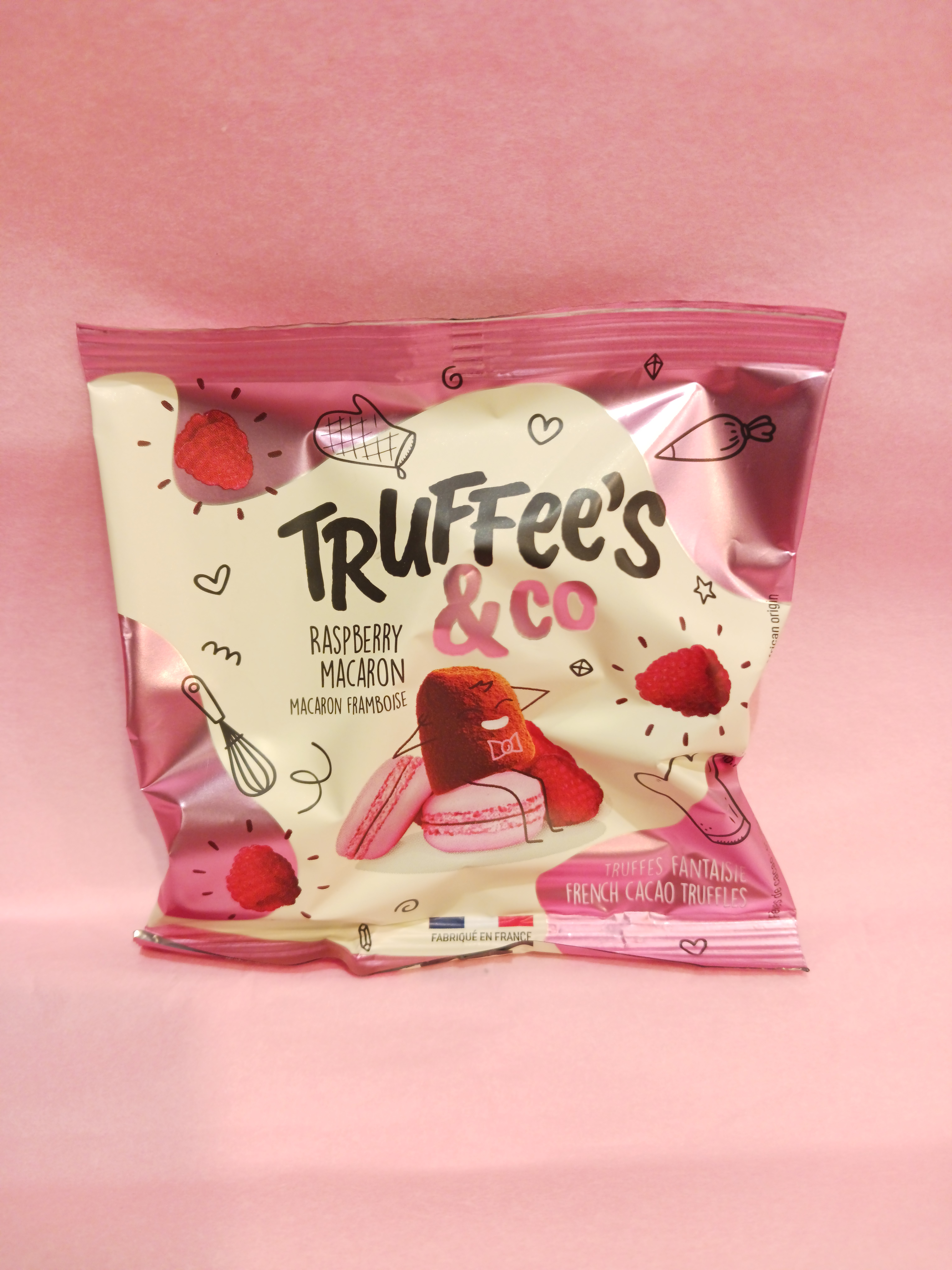 Truffes fantaisie aux brisures de Macarons Framboise